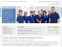 Tablet Screenshot of praxisthomas.com